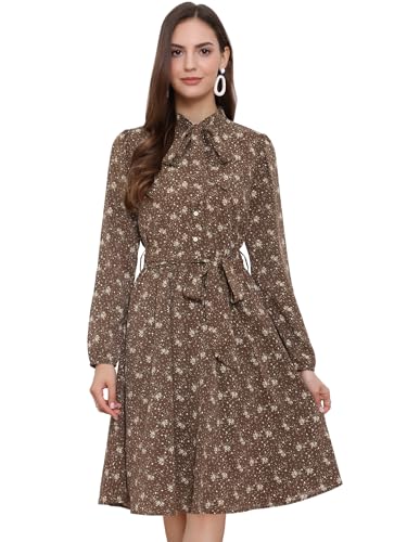 Robe à col noué en mousseline idéale pour vos tenues de bureau chic
