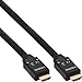 Produktbild InLine 17515A HDMI Aktiv-Kabel, HDMI-High Speed mit Ethernet, 4K2K, Stecker/Stecker, schwarz/gold, Nylon Geflecht Mantel 15m