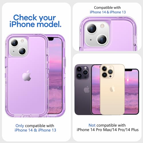 Oribox B1BOXIPXXSC2 For Iphone 14 Case For Iphone 13 Case Purple thumb #6