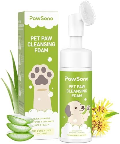Paw Cleaner for Dogs & Cats, No-Rinse Foaming Pet Foot Washer wit...