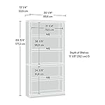 Sauder Miscellaneous Storage 5-Shelf Bookcase/ Book shelf, Select Cherry finish - Image 3