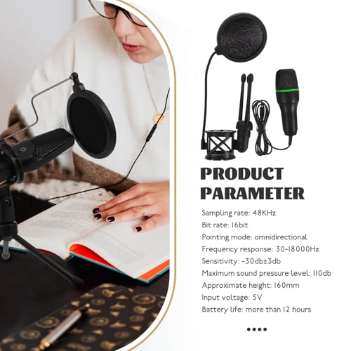 Microphone Gaming Condensateur USB GARVALON Kit Micro PC