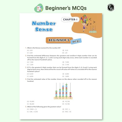 Image of PW Olympiad Plus Workbook For Class 4 Mathematics Prepguide, Concept Map, PYQs and Worksheets For After School Practice | IMO, iMO, Hindustan Olympiad, NSTSE, SEAMO, ISTSE and Others