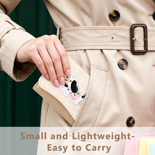 Image of PALAY Wallet for Women Cute Beige Puppy Card Holder Wallets Slim Compact ID Credit Card Coin Purse Kawaii Embroidered Mini Coin Pouch with Detachable Wrist Strap