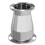 Konischer Reduzieradapter aus Edelstahl 304, KF auf Tri-Clamp, 2 Stück, 2" bis 4" TC-Anschlüsse for Sanitärsysteme(4inch to 2.5inch)