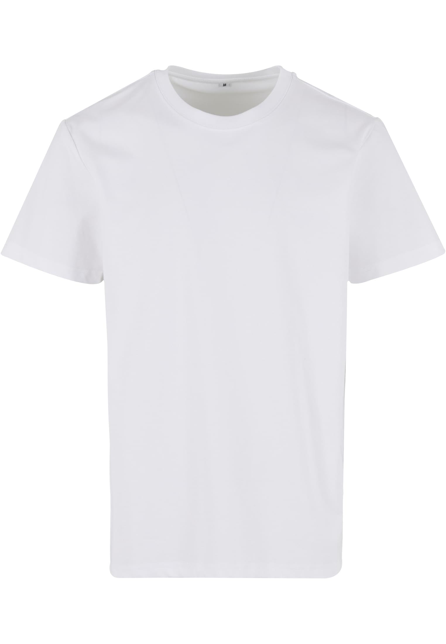 Build Your Brand Męski T-shirt bez kołnierza, biały, S, biały, S