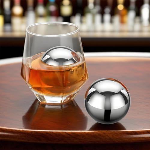 Bolas de hielo de metal de alta calidad para cócteles y licores premium 3