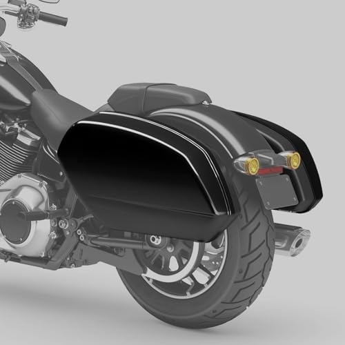 Saddlebag Saddle Bags Fit For Harley Street Bob Low Rider S ST FXLRS FXLRST Gloss Black miniatura 2