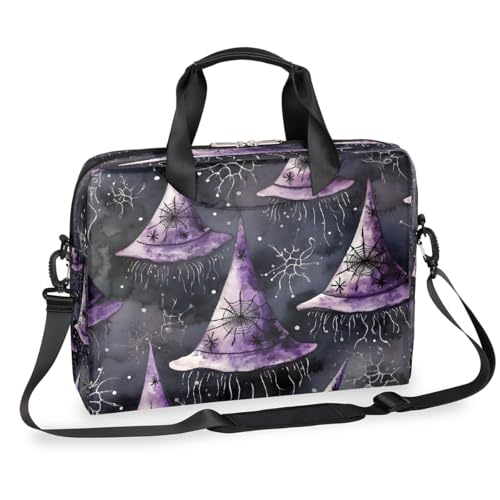Bolsa para laptop con diseño de sombreros de bruja Halloween