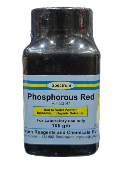 SPECTRUM Phosphorous Red 100gms (Assay 98%) (Lab use only) (B0D9HB4FDR) Amazon Price History, Amazon Price Tracker
