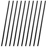 10PCS Headband Teeth Strips for DIY Silicone Headband with Teeth Hair Hoop Tooth Anti-Slip Silicone Grip Headbands for Crafts Self-Adhesive Hairbands for Crown Tiara Hair Hoop Accessories(Black)