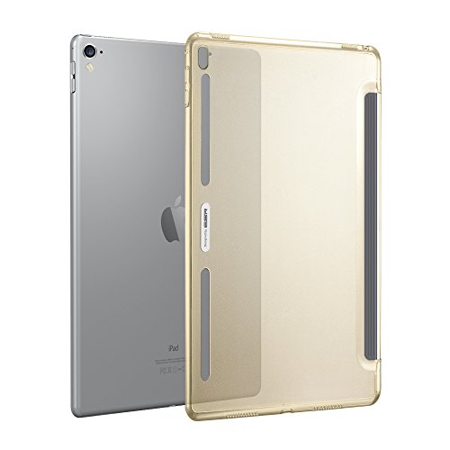 iPad Pro 9.7 Case, ESR Clear Hard Case [Perfect Match with Smart Keyboard] with Soft TPU Bumper [Corner Protection] Slim Fit Back Shell Cover Compatible for iPad Pro 9.7 inch (Champagne Gold)