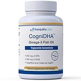 High DHA Omega 3 Fish Oil - CogniDHA - Pharmaceutical Grade - 840 mg Omega-3s - Supercritical CO2 Triglyceride Formula - 500/250 DHA/EPA - Excellent for Prenatal - for Healthy Living
