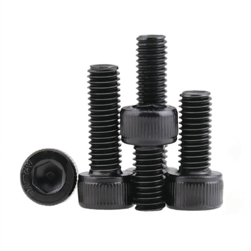240pcs Hex Hexagon Socket Head Cap Screw 12.9 Grade Back Carbon Steel M2 M2.5 M3 Screw Set Bolt Assortment Kit DIN912 - (Color: 240PCS)