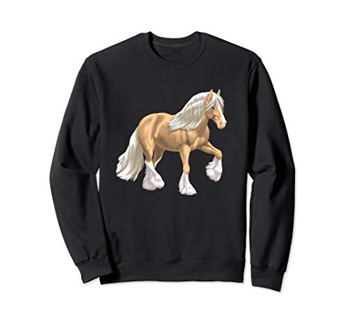 Palomino Gypsy Vanner Irish Cob Draft Horse Sweatshirt