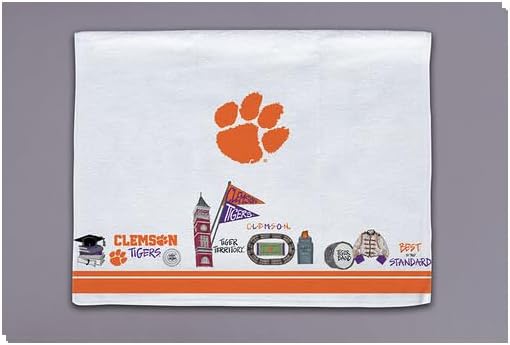Magnolia Lane Clemson Icon Hand Towel, 26-inch Length, Kitchen Accessories, Clemson Tigers