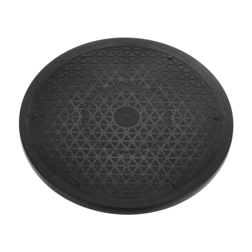QUARKZMAN Stojak obrotowy 11,8" ze stalowymi łożyskami kulkowymi PP Lazy Susan talerz obrotowy do okrągłego stołu do jadalni, witryny, stoiska, czarny