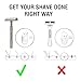 PEARL Premium Shaving Double Edge Safety Razor for Men- Semi Slant Stainless Steel | Triple Plating, Gift Kit | Efficient & Gentle Shave for Thick, Wiry Hair Sensitive Skin | L-65 Semi Slant DE Razor