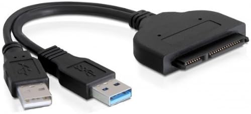 AAA PRODUCTS | USB 3.0 to SATA 22 Pin 2.5" Hard Disk Drive Converter Adapter Cable With USB Power cable - For SSD/HHD