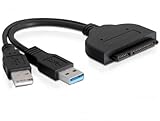 Conecte un disco duro de 2,5 en SATA a su computadora usando un cable portátil.