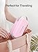 Luxtude Electronic Organizer Travel Case, Portable Tech Organizers, Hard Charger Organizer, Travel Cable Organizers, Tech Bag (Single-Layer, Pink, Small)