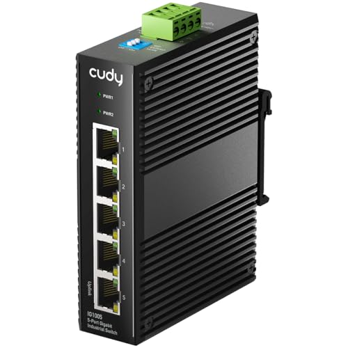 Cudy 5 Gigabit Port Industrial Network Switch , DIN-Rail Switch