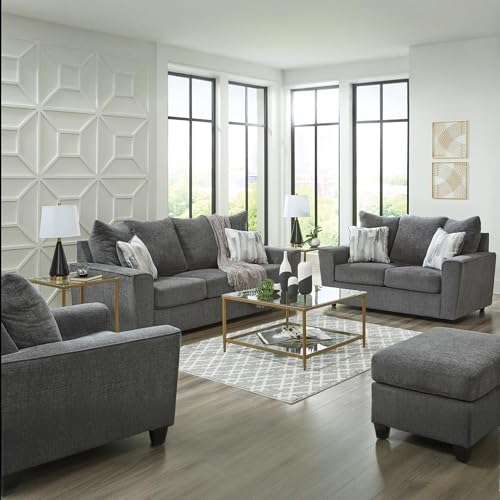 Signature Design by Ashley Stairatt Gray Rectangular Upholstered Ottoman - image 2