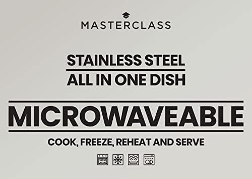 MasterClass All-in-One Stainless Steel Container with Lid, Oven, Freezer and Microwave Safe - 750 ml