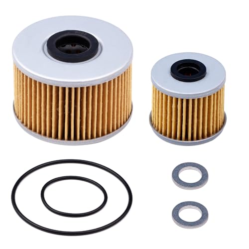 Oil Filter Change Kit Fit for 2016-2020 Honda Pioneer 1000 Replacement Part 15412-MGS-D21 15412-HP7-A01 91301-107-000 91302-PA9-003 94109-12000 Contains Filter O-Ring and Gasket Improve Filterability