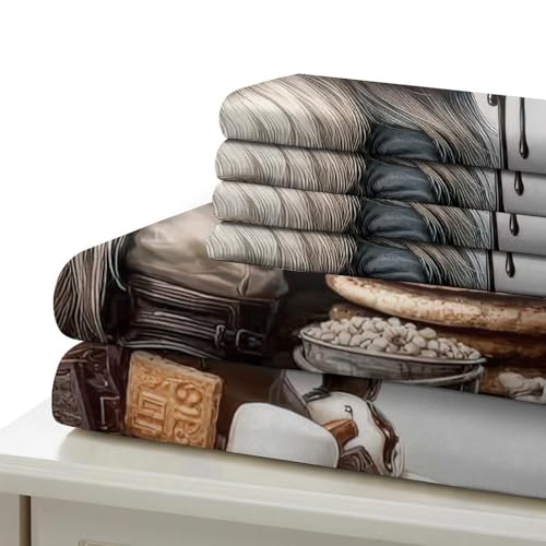 Housse de couette girafe 260x220 cm en microfibre ultra douce parure de lit 3D - 7
