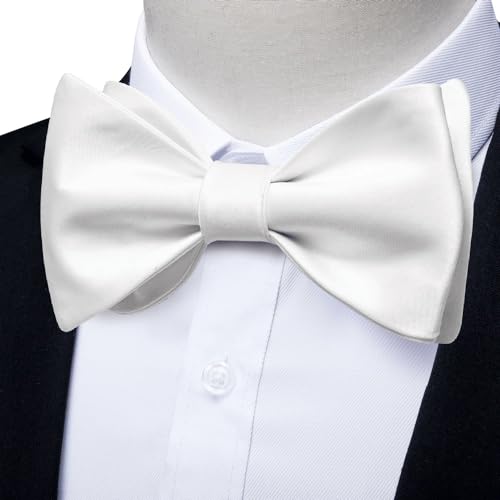 Corbata clásica de moño con pañuelo y gemelos miniatura 4