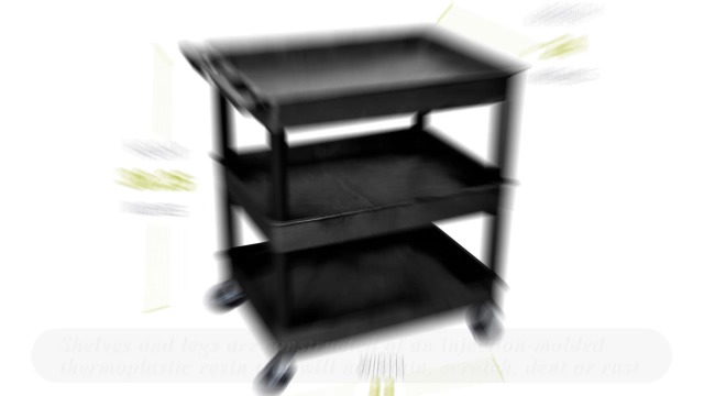 Amazon.com: LUXOR TC111-B Large Tub Cart - Three Shelves : Office