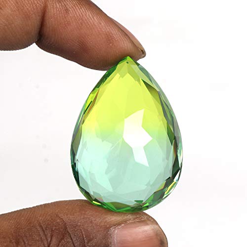 REAL-GEMS 91.00 Ct Multi Color Ametrine Pear Shaped Gemstone4