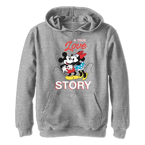 Pull à capuche Disney pour garçon sweat polaire gris Athletic Heather taille S