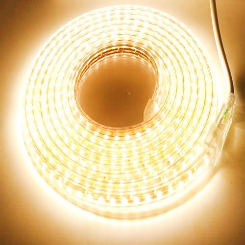 Tira de LED SUYOOULIN 13ft 4m 110V Blanco Cálido miniatura 1