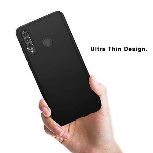 Hülle für Huawei P30 Lite Hülle Soft Silikon Schutzhülle Case Cover – Premium TPU Tasche Handyhülle für Huawei P30 Lite (Schwarz，Black) - 6