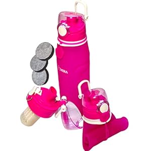 Mira 1000ml Faltbare Wasserfilter Trinkflasche outdoor aus hochwertigem Silikon -“BPA-Frei” – Trinkwasserfilter Flasche – perfekt für Wandern, Camping, Survival und Reisen