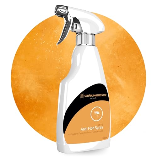 Panteer ® Spray Antipulgas 500ml - contra Las pulgas en el hogar - Sin permetrina - Altamente eficaz Gracias al acetamiprid - Fabricado en Alemania