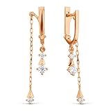 585 Russische Rotgold Ohrringe