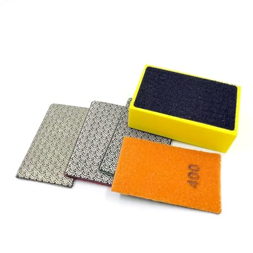 Tampons de polissage diamantés grain 60 à 400 avec poignée ergonomique interchangeable