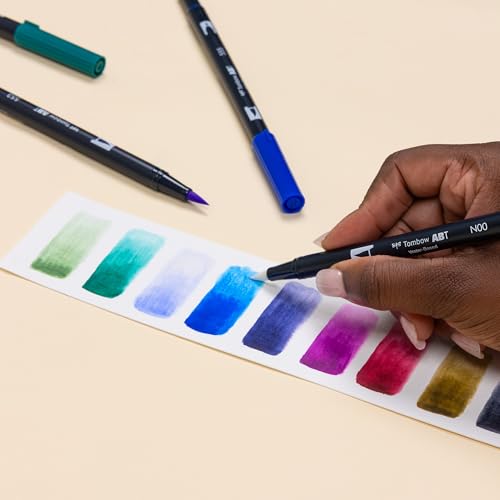 Tombow 56257 Dual Brush Pen Art Markers, Dragons, 10-Pack, Water-Based Ink, for Hand Lettering, Watercolor, Fine Art, Illustrations by Tombow - Image 6