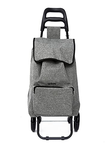 blnbag Shopper T1 - Klappbarer Einkaufstrolley Shopping Bag Trolley, Leichter Einkaufsroller stabiles Alu-Gestell, Einkaufstasche mit Rollen, 44L, 95 cm – Bild 3