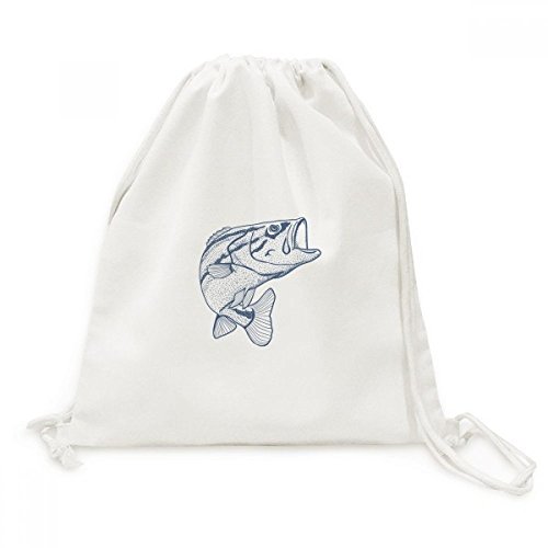 Sac de voyage en toile grand poisson bleu pour alléger vos sorties