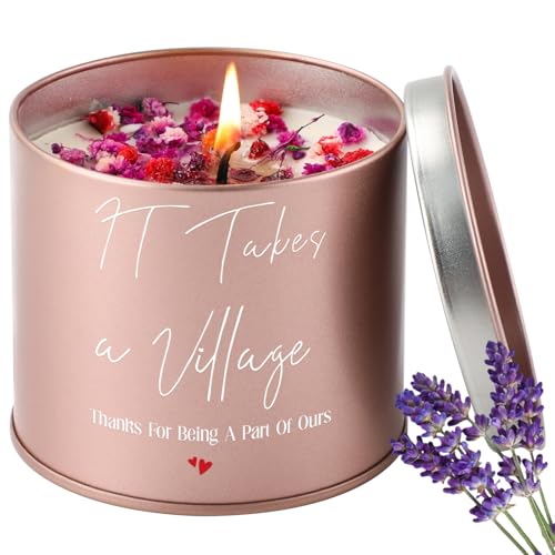 Hithespo Lavender Scented Candle, 9oz, Teacher & Nanny Gift