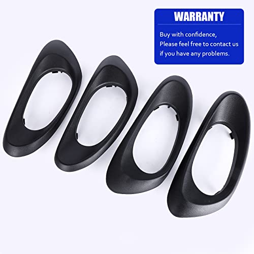 Lcwrgs Interior Door Handle Trim Bezel Front/Rear Driver & Passenger Side Replacement For Chevy Trailblazer & Ext 2002 2003 2004 2005 2006 2007 2008 2009, 15214507, 15214506, 15214502, 15214501-4Pcs #TOP5