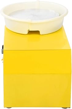 Pottery Wheel,Electric Pottery Wheel, 30Cm 350W Pottery Forming Machine, Aluminum Alloy Ceramic Machine With Foot Pedal And Detachable Basin Diy Clay Tool For Ceramic Work Clay Art Craft Adults K (Ye