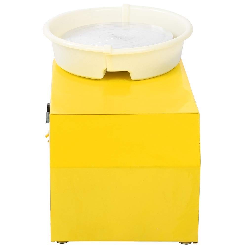 Elektryczne koło garncarskie 30 cm 350 W maszyna ceramiczna ze stopu aluminium z pedałem nożnym i zdejmowaną umywalką DIY gliniane narzędzie dla dorosłych sztuka i rzemiosło formowanie ceramiki