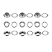 500 Set Plateado 1/4 Pulgada de Diámetro Interior Ojetes Arandelas para Ropa,...