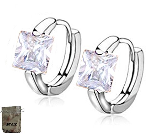 Preisvergleich Produktbild Enez Ohrringe Creolen 18 Karat Vergoldet Ø 1,5 cm + Geschenkbeutel R2310