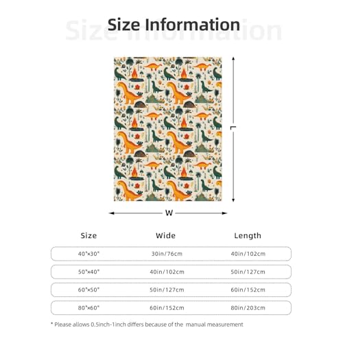 Couverture légère dinosaure idée cadeau doux homme femme